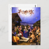 Adoratie van de herders - Bronzino - Italiaans Briefkaart (Voorkant / Achterkant)