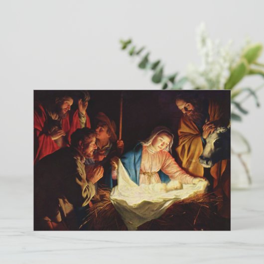Adoratie van de herders - Honthorst (Staand voorkant)