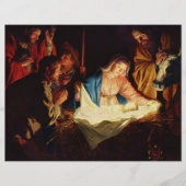Adoratie van de herders - Honthorst Flyer (Voorkant)