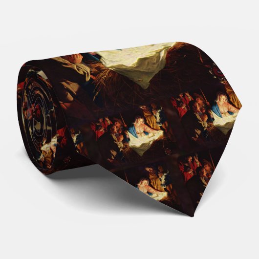 Adoratie van de herders - Honthorst Stropdas (Opgerold)