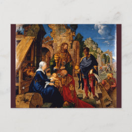 Adoratie van de Magi door Albrecht Durer Briefkaart