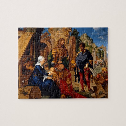 Adoratie van de Magi door Albrecht Durer Legpuzzel (Horizontaal)