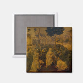Adoratie van de Magi door Leonardo da Vinci Magneet (Voorkant / Achterkant)