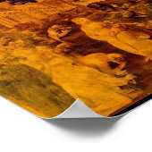 Adoratie van de Magi door Leonardo Da Vinci Poster (Hoek)