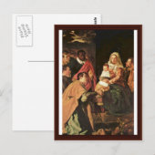 Adoratie van de Magi (Epiphany) Briefkaart (Voorkant / Achterkant)