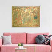 Adoratie van het Christuskind (Bosbouw) Canvas Afdruk (Insitu (Woonkamer))