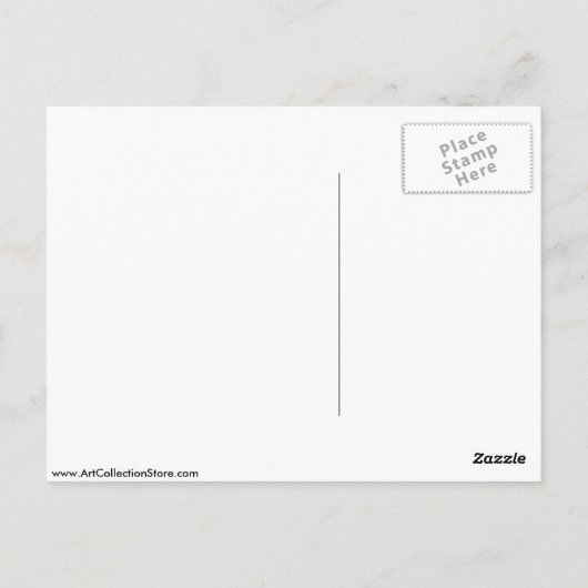 Adoratie van het kind en St. Bernard Briefkaart (Achterkant)