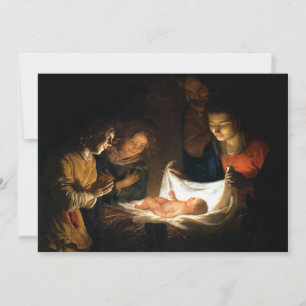 Adoratie van het kind Jezus - Honthorst