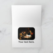 Adoratie van het kind Jezus - Honthorst Feestdagen Kaart (Binnen)