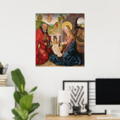 Adoratie van het kind poster (Thuiskantoor)