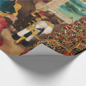 ADORATIE VAN HET PARCHMENT VAN MAGI , NATIVITEITSS CADEAUPAPIER (Hoek)