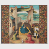 ADORATIE VAN HET PARCHMENT VAN MAGI , NATIVITEITSS CADEAUPAPIER (Vlak)