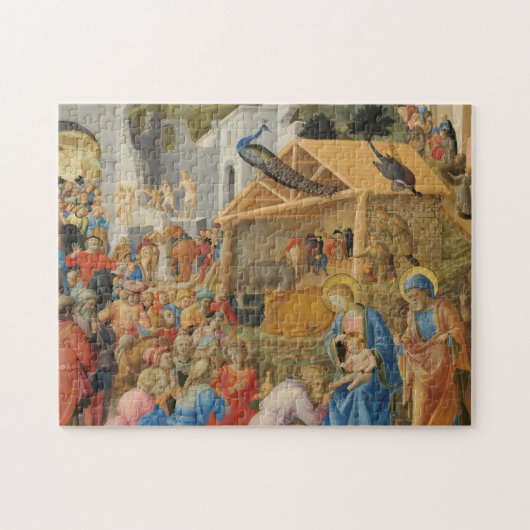 Adoratie van Magi Fra Angelico Fra Filippo Lippi Legpuzzel (Horizontaal)
