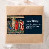 ADORATIE VAN MAGI Morris, Burne-Jones Label (Insitu)