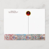 ADORATIE VAN MAGI , NATIVITEITSMONOGRAM MET DOLFIN BRIEFKAART (Achterkant)