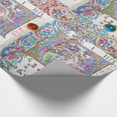 ADORATIE VAN MAGI , NATIVITEITSMONOGRAM MET DOLFIN CADEAUPAPIER (Hoek)