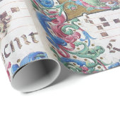 ADORATIE VAN MAGI , NATIVITEITSMONOGRAM MET DOLFIN CADEAUPAPIER (Rol Hoek)