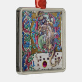 ADORATIE VAN MAGI , NATIVITEITSMONOGRAM MET DOLFIN METALEN ORNAMENT (Rechts)