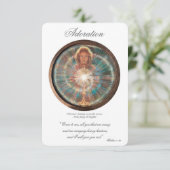 Adoration, Act of Spiritual Communion, Prayer Card Kaart (Staand voorkant)