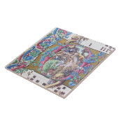 ADORATION OF MAGI , NATIVITY MONOGRAM WITH DOLPHIN TEGELTJE (Zijkant)