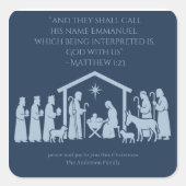 Adoration of the Nativity Sticker – Manger Scene (Voorkant)