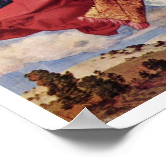 Adoration of the Trinity by Albrecht Durer, 1511 Poster (Hoek)