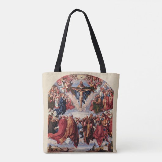 Adoration of the Trinity by Albrecht Durer, 1511 Tote Bag (Achterkant)