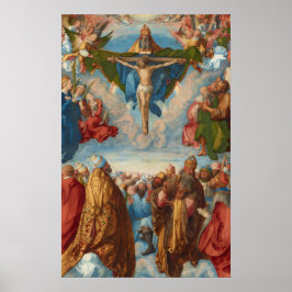 Adoration of the Trinity, detail by Albrecht Durer Poster