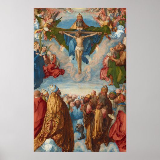 Adoration of the Trinity, detail by Albrecht Durer Poster (Voorkant)