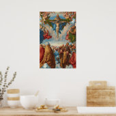 Adoration of the Trinity, detail by Albrecht Durer Poster (Keuken)