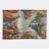 Adoration of the Trinity, detail by Albrecht Durer Theedoek (Horizontaal)