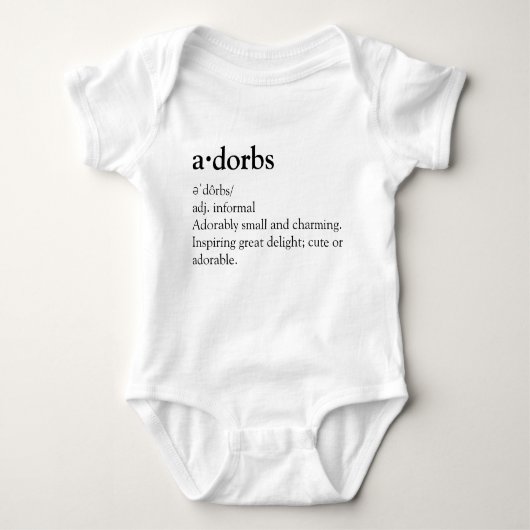 Adorbs Baby Jersey Bodysuit (Voorkant)
