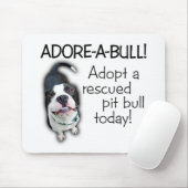Adore-A-Bull Pit Bull. Muismat (Met muis)