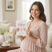 Adore A Girl Baby Shower Invitation Kaart