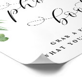 Adore Bloemen Fotohokje Trouwreceptie Bord Poster (Hoek)