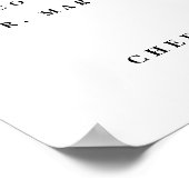 Adore Bloemstuk Bar Menu Wijn Bier Cocktail Lijst  Poster (Hoek)