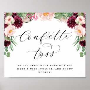 Adore Confetti Toss Afscheid Huwelijk Bord Poster