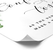 Adore Confetti Toss Send Off Pas getrouwd Wedding  Poster (Hoek)