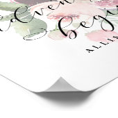 Adore Floral Adventure begint met het logo Wedding Poster (Hoek)