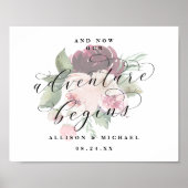 Adore Floral Adventure begint met het logo Wedding Poster (Voorkant)