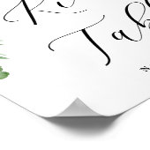 Adore Floral Kinder Table Calligraphy Wedding Sign Poster (Hoek)