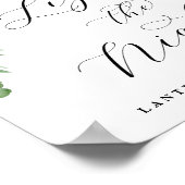 Adore Floral Light the Night Send Off Wedding Sign Poster (Hoek)