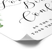 Adore Floral Love Bird Seed Confetti Wedding Sign Poster (Hoek)