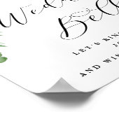 Adore Floral Wedding Bells sturen uitwijkbord Poster (Hoek)