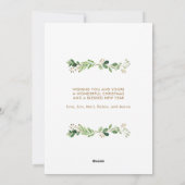 Adore Him Foliage Lijst Religieuze Feestdagenkaart (Achterkant)