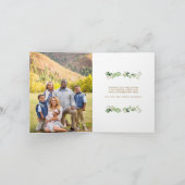 Adore Him Foliage Lijst Religious Folded Photo Feestdagen Kaart (Binnen)