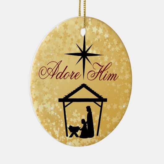 Adore Him - Nativiteit Scene Ornament (Rechts)