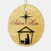Adore Him - Nativiteit Scene Ornament (Links)