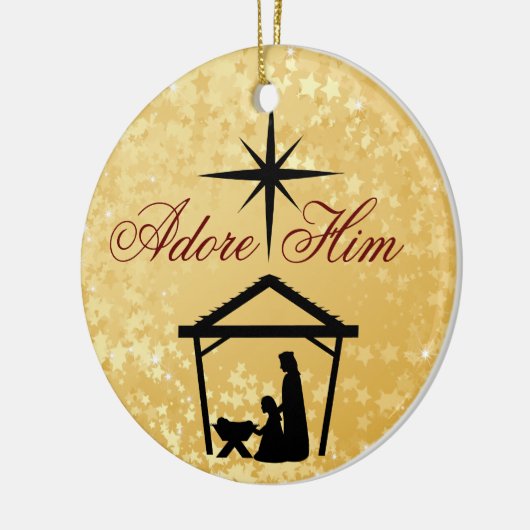Adore Him - Nativiteit Scene Ornament (Links)
