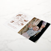 Adore Him Photo Roos Gold Folie Feestdagenkaart (Gedraaid)